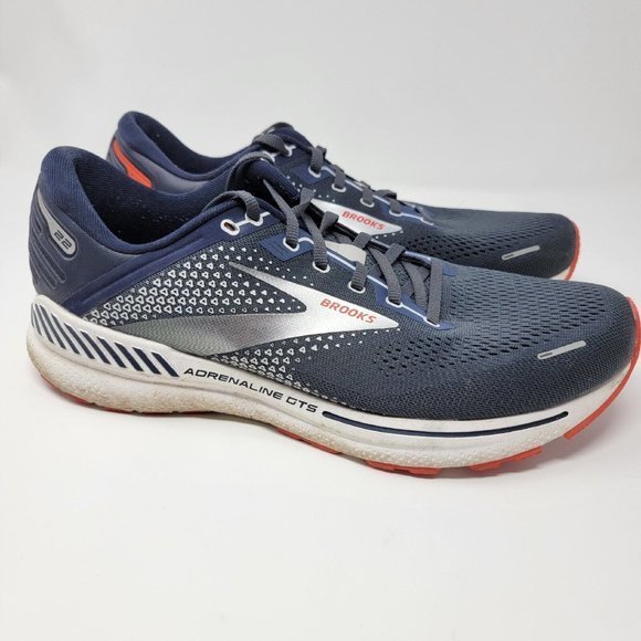 Brooks Adrenaline GTS 22 Men's Size 12 Road Running Shoes Blue Peacoat/India Ink - Picture 1 of 7